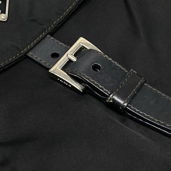 Auth PRADA - Black Nylon Shoulder Bag - Picture 12 of 16
